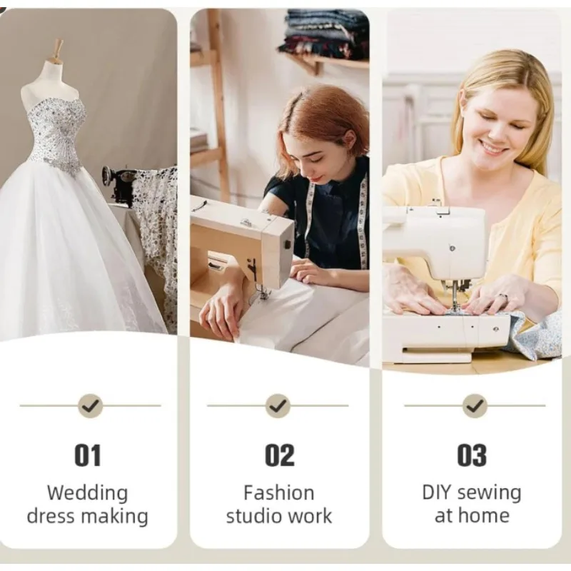 P369 Sequin Presser Foot Specialized for Wedding Dress Fashion Fabric No-Bead-Tapping Sewing Accessory Original Custom-Made