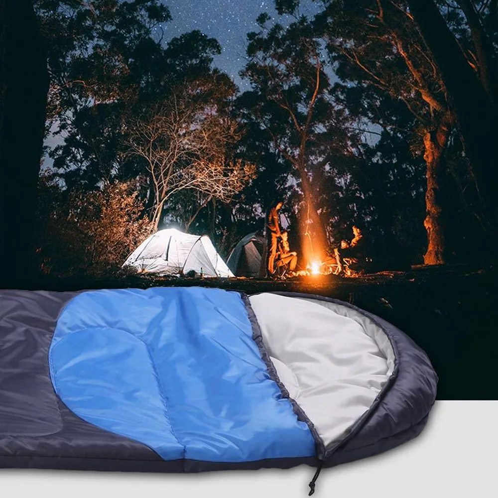 

Уличный спальный мешок, термоконверт с капюшоном, водонепроницаемый спальный мешок для кемпинга, походов