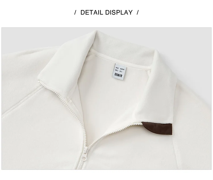 Coat Women Antistatic Polar Fleece Loose New Winter Stand-Up Collar Raglan Sleeve Jacket