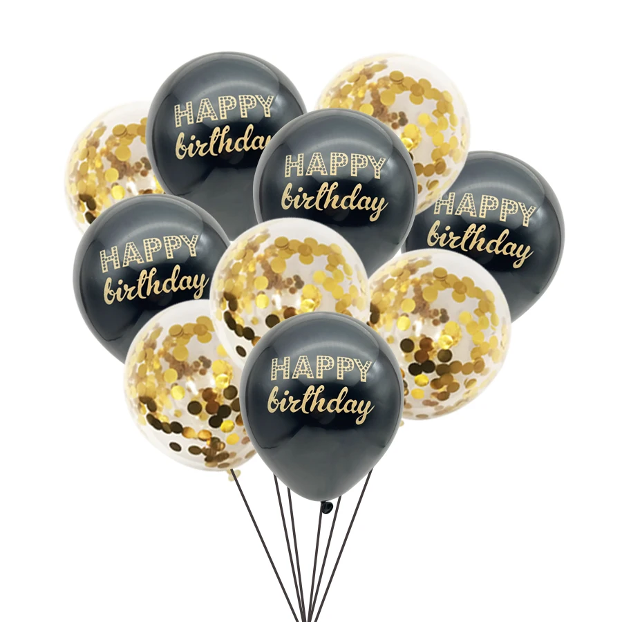 10 Stücke 10 zoll Alles Gute Zum Geburtstag Latex Ballons Helium Konfetti Luft Globos Kinder Erwachsene Geburtstag Party Ballons Dekoration Lieferungen