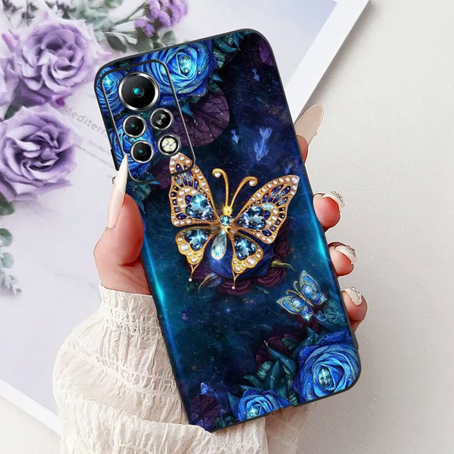 Sleek Black Silicone Soft Back Phone Case - New Design