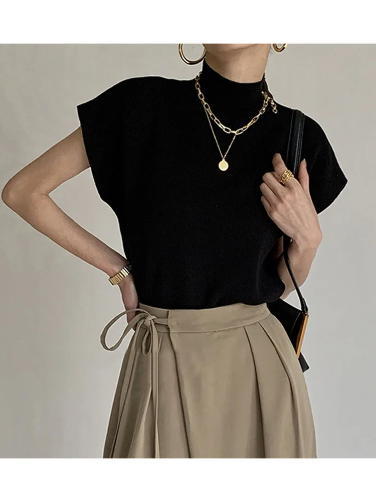Spring Summer Long Skirt Loose Solid Color Vacation Pullover Women Knitwear main image 1