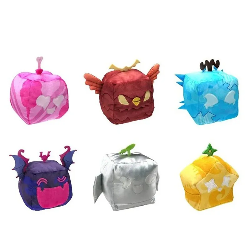 Blox Fruits Anime Game Plush Toy Fruit Leopard Pattern Box