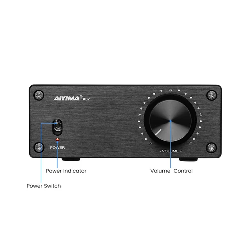 AIYIMA A07 TPA3255 전력 증폭기, 300Wx2 클래스 D 스테레오 2.0 디지털 오디오 앰프, HiFi 사운드 앰프, 홈 스피커 앰프 2