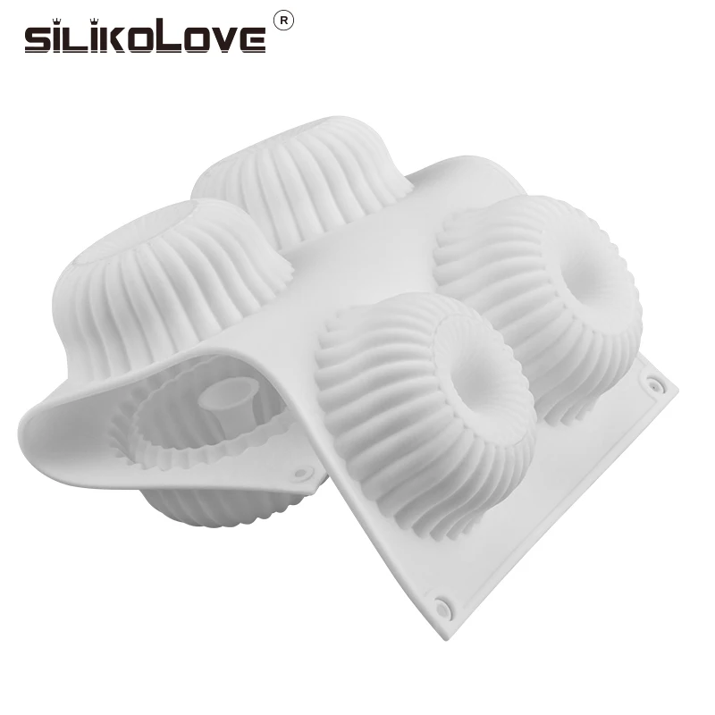 Silicone Soap Molds 6 Cavities Strip Circle Silicone Soap Mold For DIY Handmade Soap Making Cylinder Round Form Candle Molds