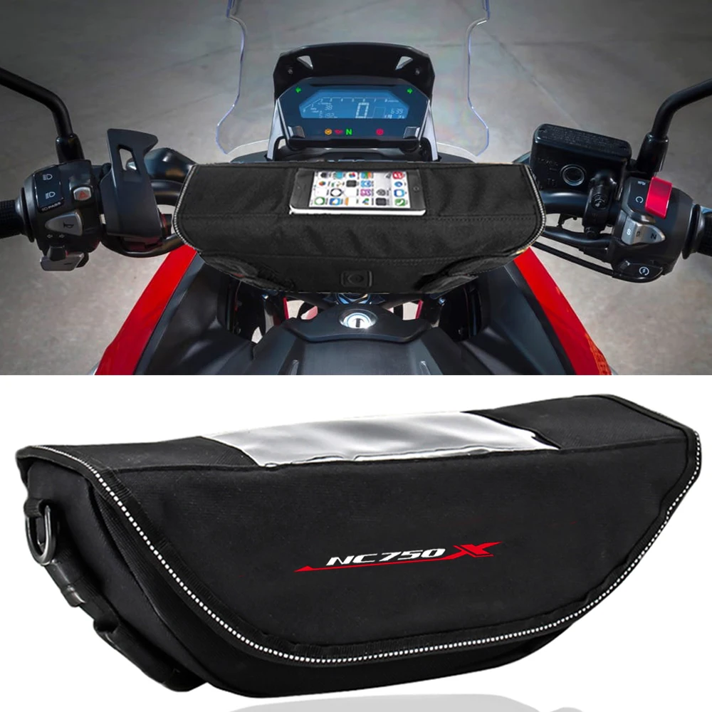 

Motorcycle Handlebar Bag For Honda NC750X NC750 NC 750 X Accessories Portable Waterproof Phone Bags Motorcycle Handlebar Bag F