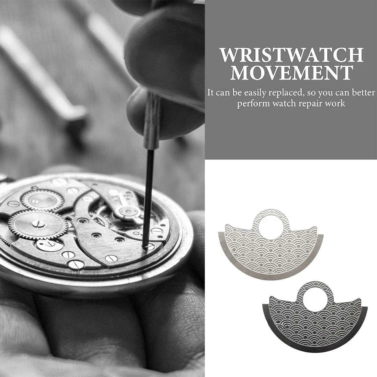 Aiguilles De Montre Lumineuses Blanches - Compatibles Mouvements NH35/NH36/4R/7S - Lot 3 Pièces