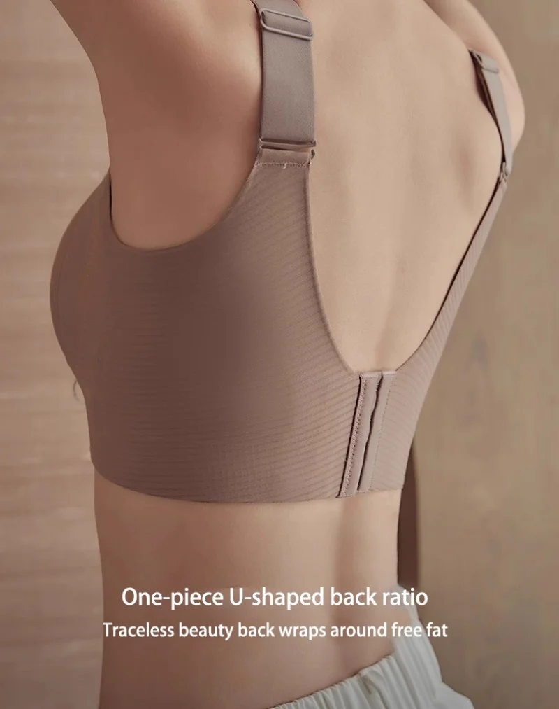 Plus Size Women Seamless Bras Sexy V Waist Brassiere Padded Wireless Soft Sleepwear Female Solid Breathable Underwear Lingerie