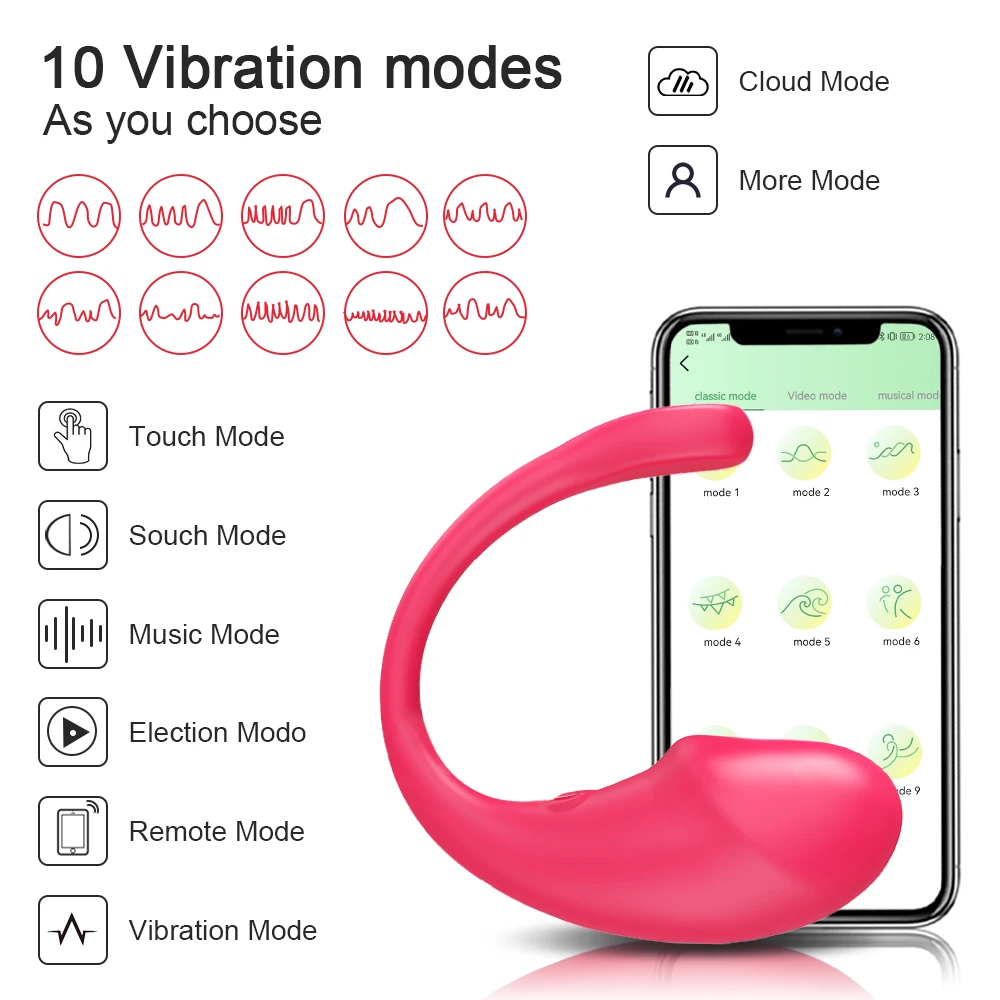 Wireless Bluetooth G Spot Dildo Vibrator for Women with APP Remote Control 3