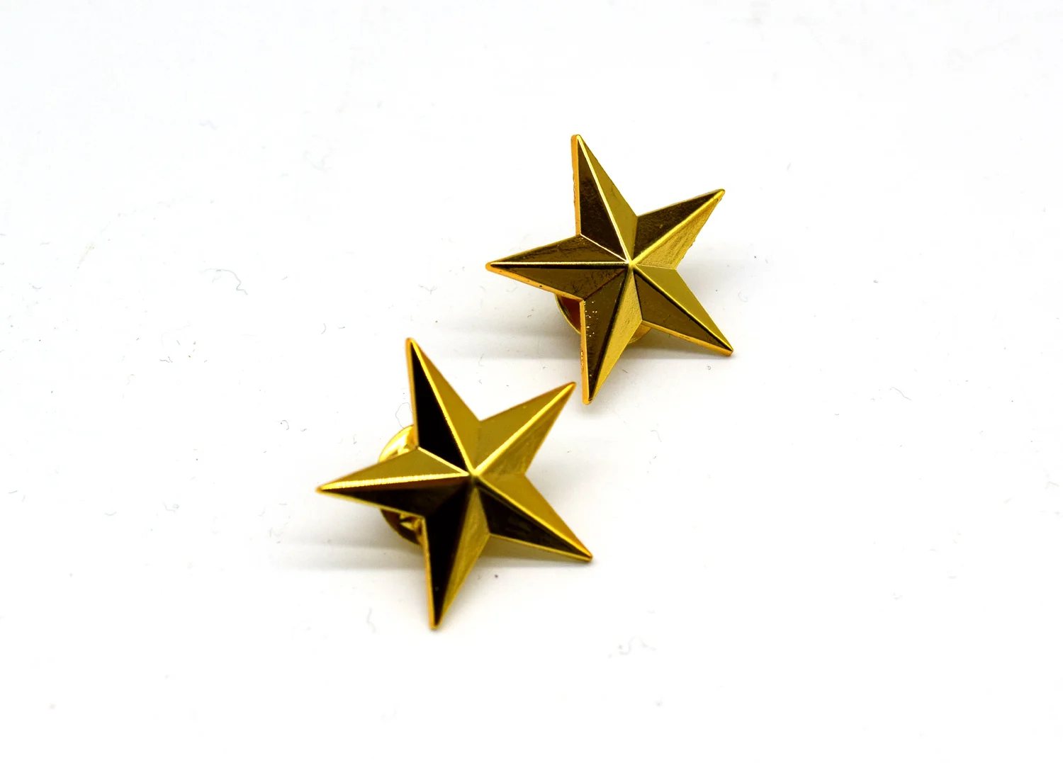 US Army One Star Brigadier General Rank Insignia Metal badges Gold Reenactment