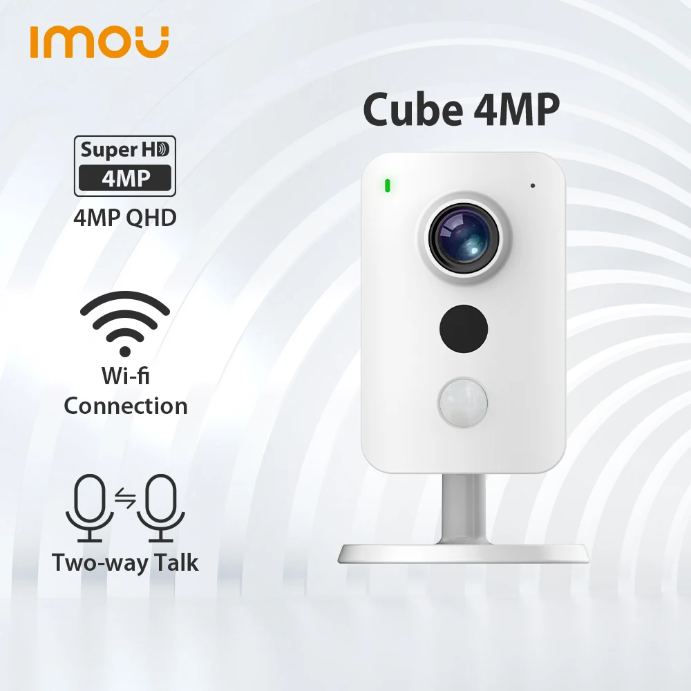 IMOU Cube 4MP WiFi IP Camera H.265 PIR Two-Way Talk Abnormal Sound Detection Excellent Night Vision IPC-K42P Surveillance camera