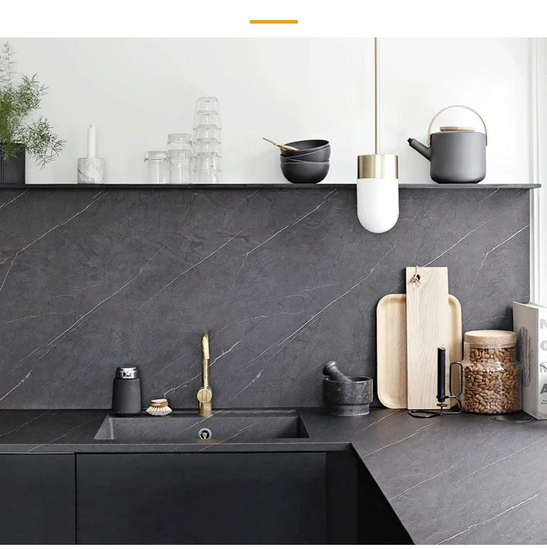 auto-adesivo papel de parede cozinha bancada à prova de óleo