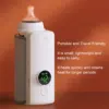 Portable Bottle Warmer Fast Heating Accurate Temperature Control Milk Bottle Warmer Cover Multifunctional ABS Leather for Home 2