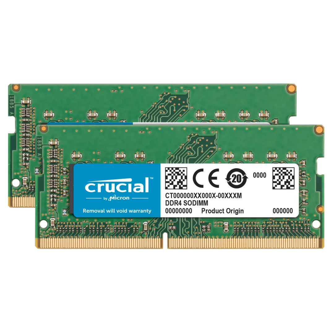 Crucial 16GB (8GB x2) Kit DDR4 3200MHz Dual Channel PC4-25600 1.2V Sodimm  260Pin