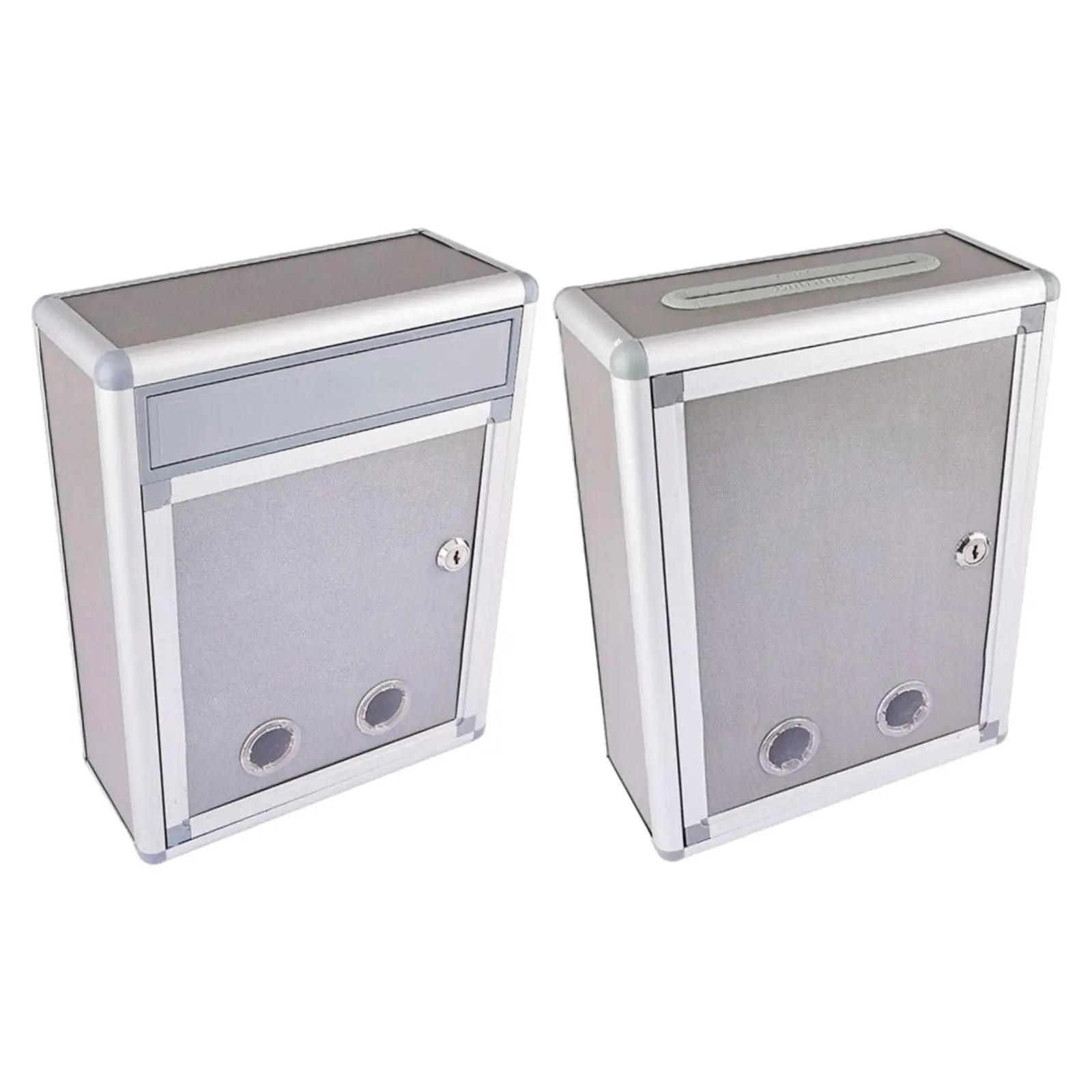 Wall Mount Mailbox Metal Weatherproof Replacement Secure Locking Mailbox