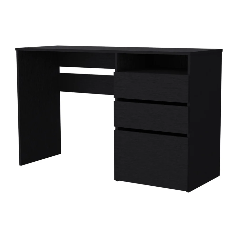 San Diego Computer Desk, One Shelf, Black Wengue Finish 6