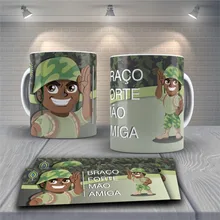 

11OZ Mug Ceramics Holiday Gift Kitchen Bar Supplies Drinkware Cup Military Pattern Christmas Mugs Coffee Cups Mug With Lettering