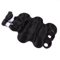Extensions de Cheveux Humains Naturels Noirs Brésiliens Ondulés, Non Traités, Remy, Tissages Épais et Doux, Longueurs de 10 à 40 Pouces 3