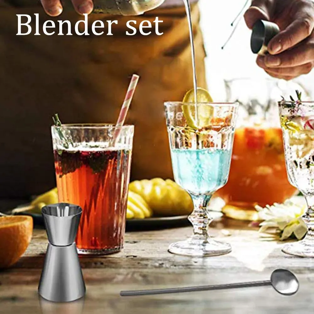 6pcs Cocktail Shaker Set Stainless Steel Mixer Ice Breaker