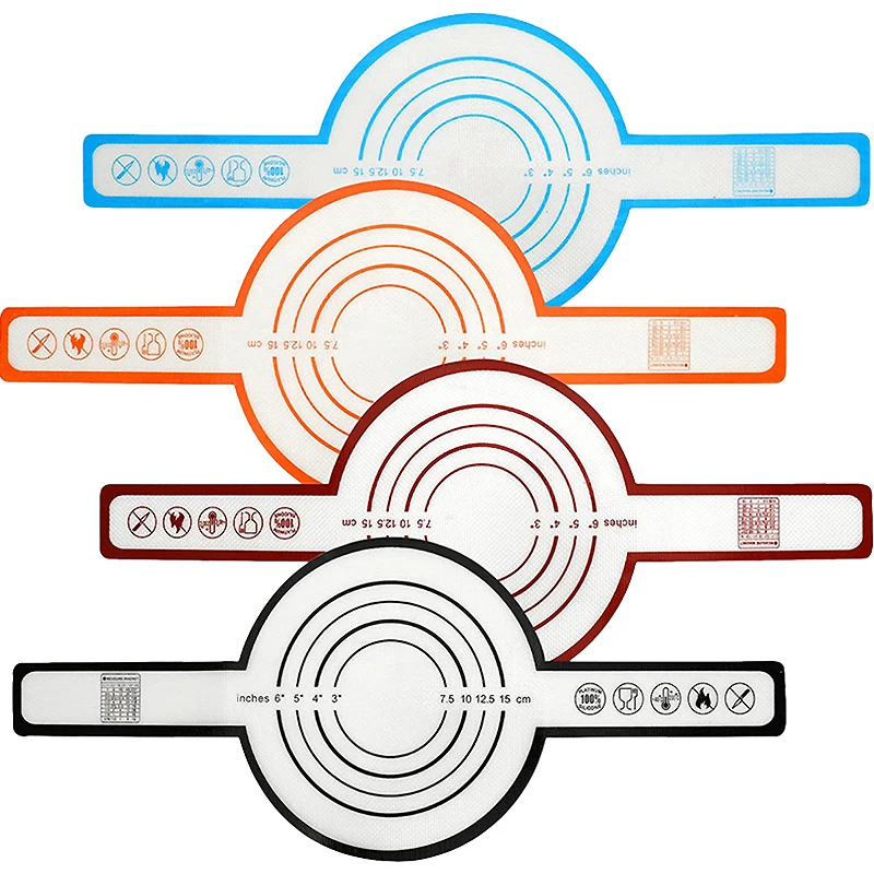Silicone Baking Pad Long Handle Sling Mat Pizza Cake Kitchen Cooking Grill Non-Stick Dough Gadgets Bakeware silicone baking mat
