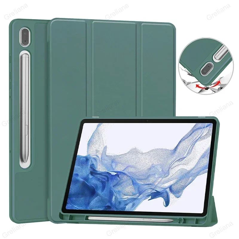 Smart Cover Per Samsung Galaxy Tab S8 Ultra 14.6 Custodia Galaxy Tab S9 Ultra 14.6 X910 X916 X918 Con Portapenne S Auto Sleep Funda