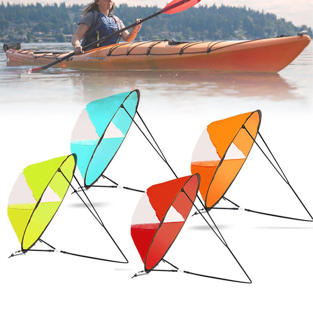 

Sup Surfboard Accessories Downwind Paddle Inflatable Canoe Drag Sail Kayak Accessories With Transparent Window Folding Thrusters