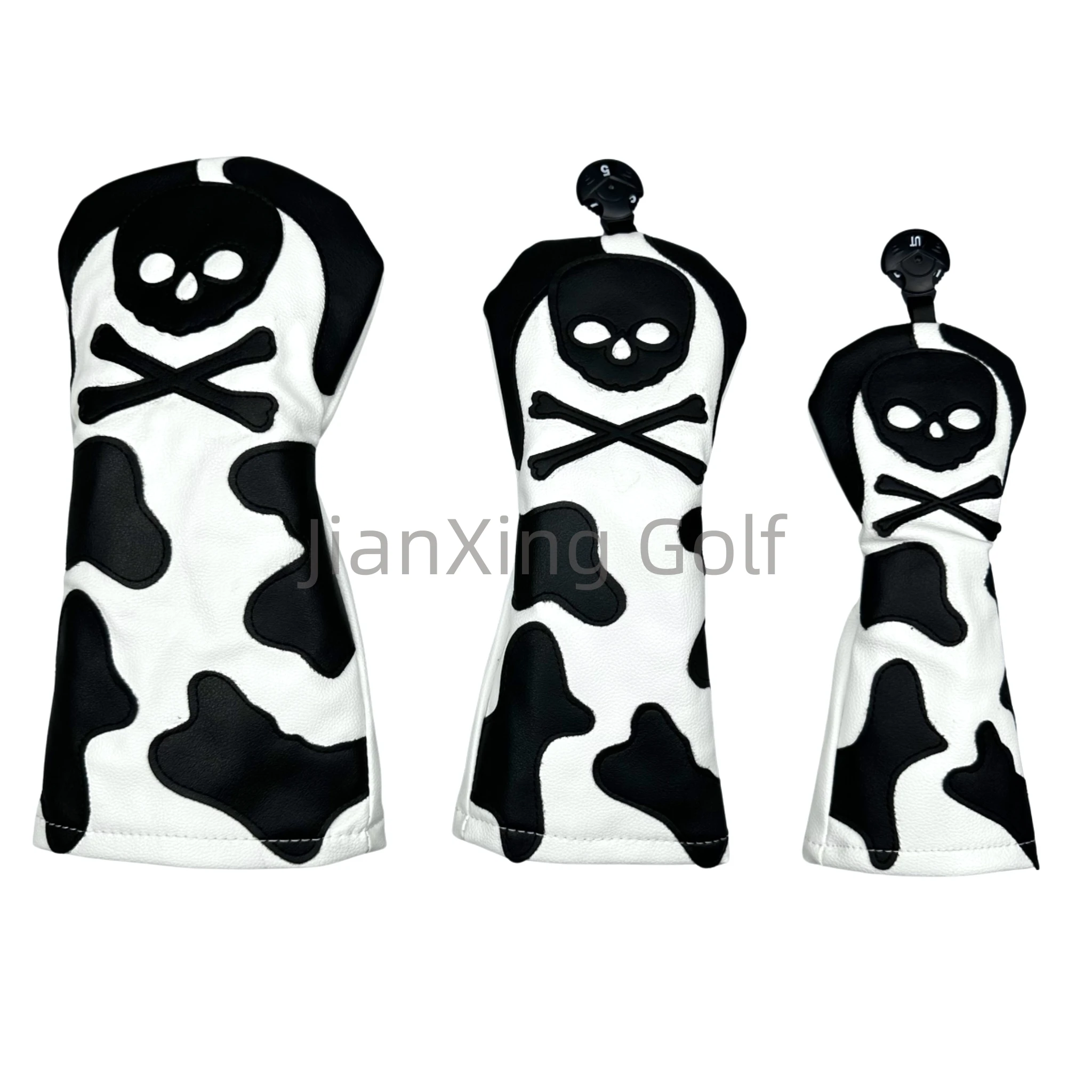 

1Pc Golf Personality Skull Pattern Head cover Driver Head Covers Fairway Wood Head Covers Hybrid Head Covers Putter Cover