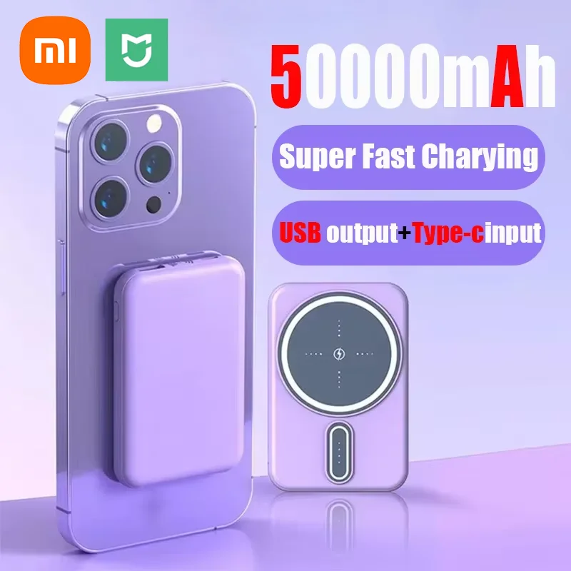 Xiaomi 50000mAh Wireless Magnetic Power Bank Super Fast Charging Portable Battery Charger iPhone Huawei Samsung power bank