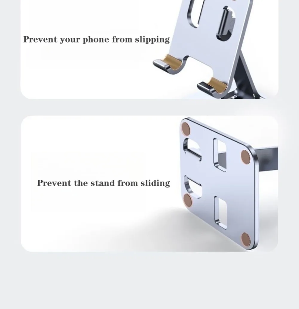 Universal Foldable Phone Stand Adjustable Desktop Holder For Mobile Phones And Tablets_voghion.com