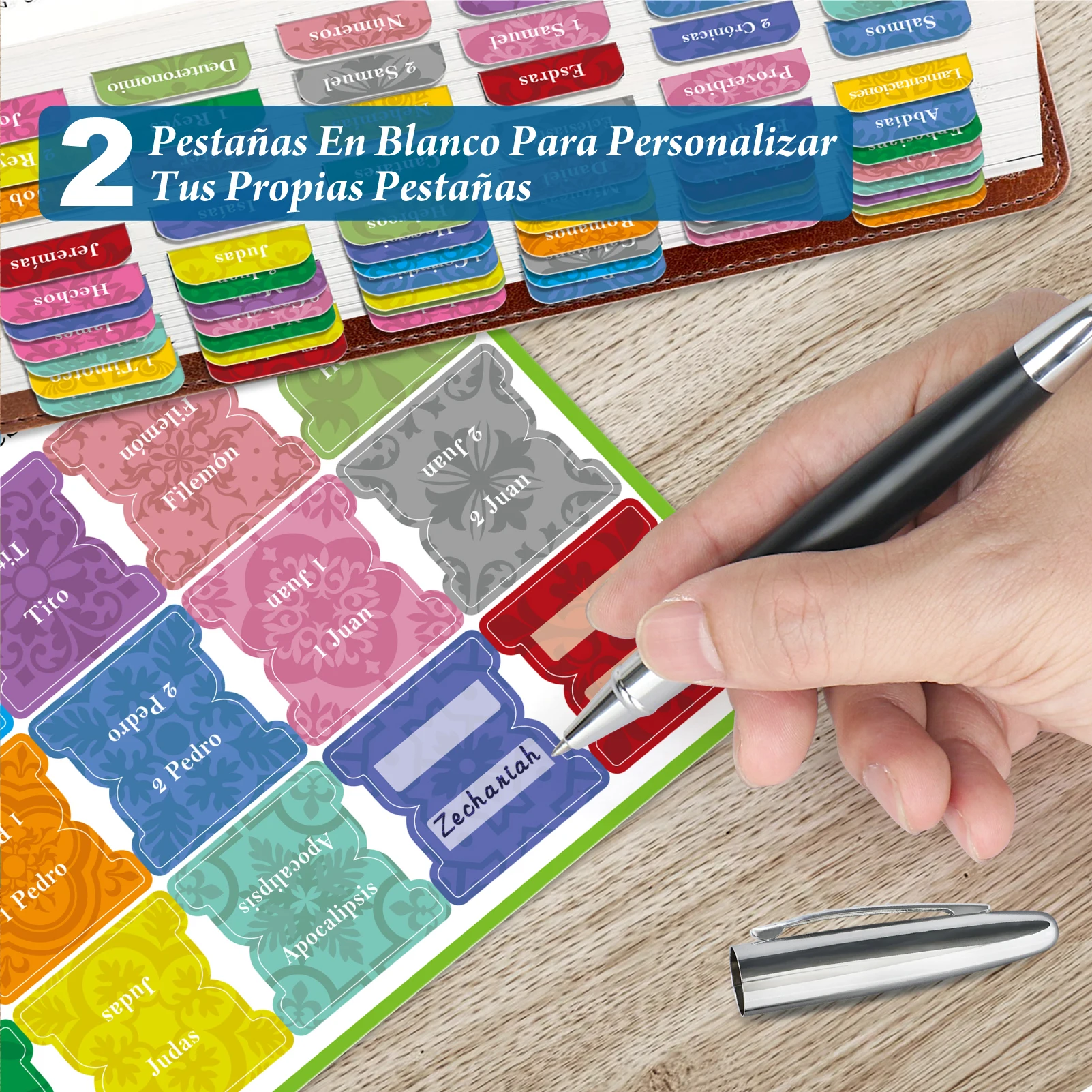 Bible Tabs 75pcs Spanish Bible Tabs 75pcs Spanish Sticky Tabs Stickers For NIV Warm Color Laminated For Women And Men Study Bi