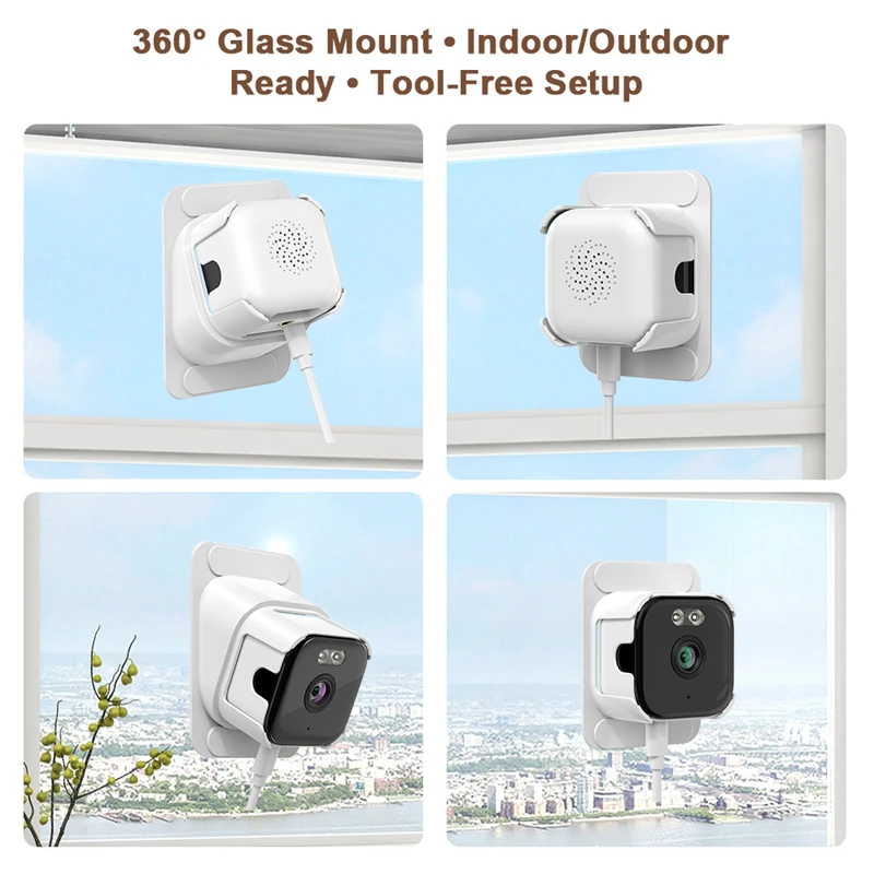 5MP Wireless Window Camera 5GHz WiFi Indoor Cameras Recording Quick Install Home Security Color Night Vision Motion Detection 3