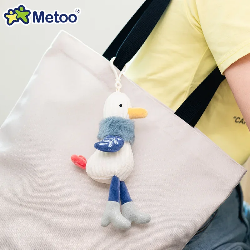 

2Pcs Metoo's new modern Ou Belle pendant, refueling duck pendant, women's bag accessories, plush keychain