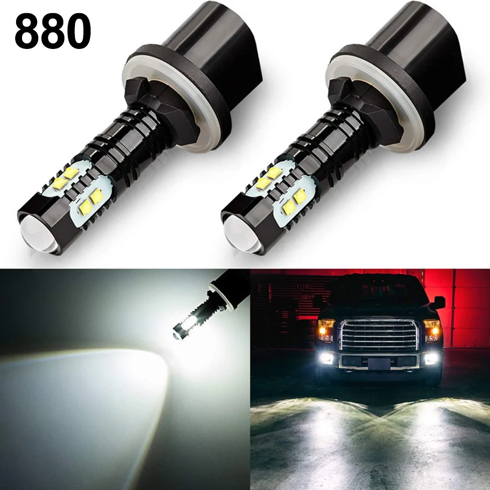 

2Pcs 880 LED Bulbs Fog Lights For Cars Led Fog Driving Lamp High Lights 890 892 893 899 Car Light Sourse 6000K White LED Light