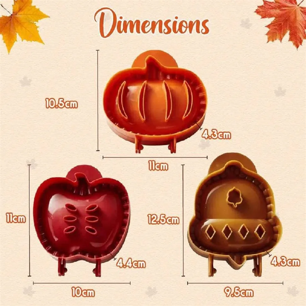 Fall Hand Pie Molds Set Mini Pie Mould Dough Press Mold Tools Christmas Halloween Baking Molds Pumpkins Apples Hazelnuts 1079988 pie molds