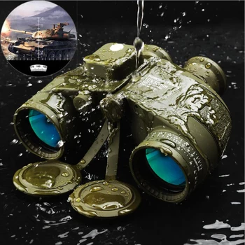 10X50 Military Binoculars Compass Ranging Azimuth Waterproof Outdoor Camping Hunting Low Light Level Night Vision Telescope