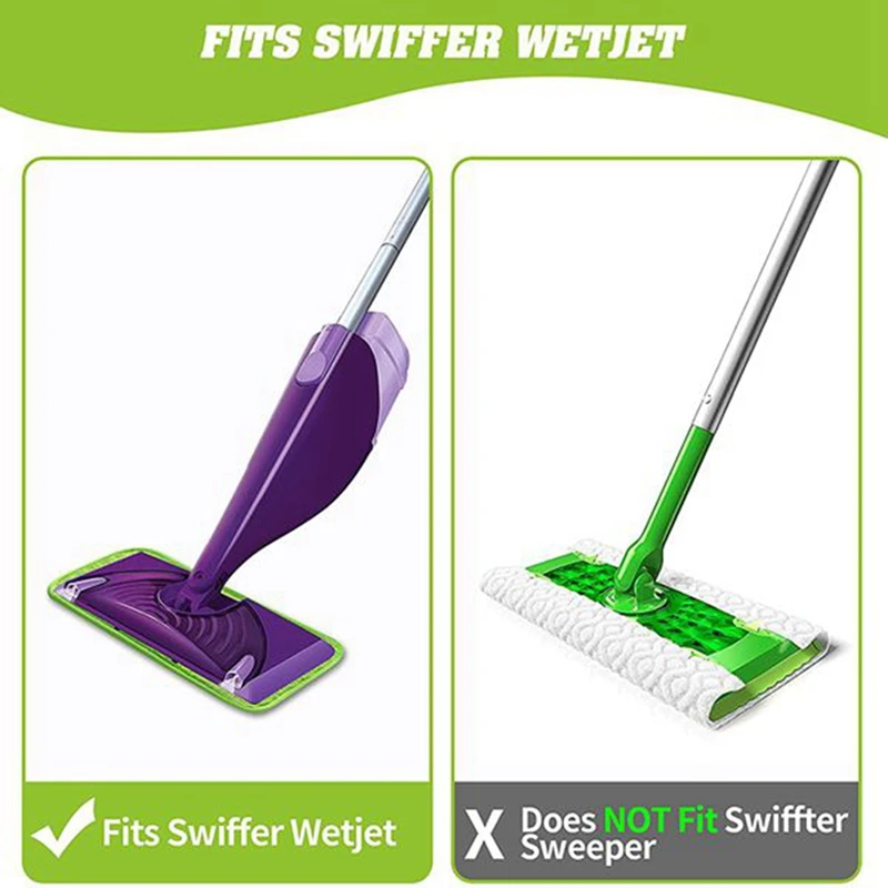  Reusable Wet Pads Refill for Swiffer WetJet Mop