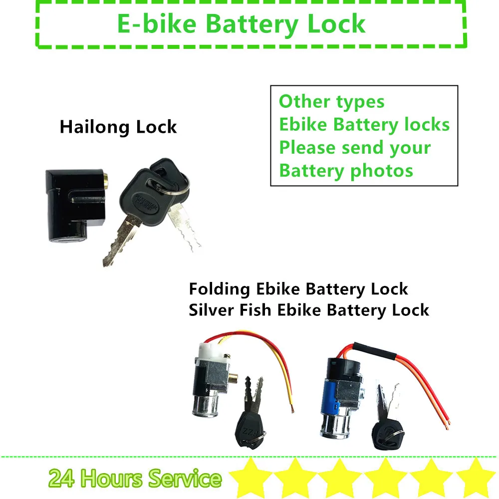 EbikeBatteryLockwithKeysforHailong1Hailong12MaxG80Battery