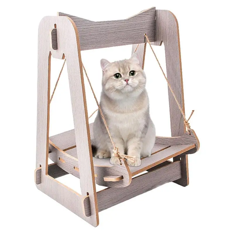 CatSwingHammockWoodenSummerHangingCatBedFourSeasonsGeneral