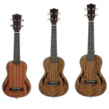  Musical Acoustic Instrument Wooden Ukulele 21/23/26inch 4 Hawaiian Guitar 