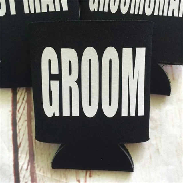 Personalized Groom Squad Etched Tall Boy Beer Can Glass