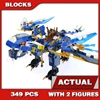 349pcs Shinobi Jay s Elemental Dragon Bule Lightning Pirate Flyer 10446 Building Block Sets Compatible