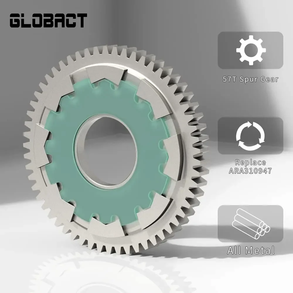 GLOBACTMetalSteel57TSpurGear08ModDifferentialGearfor110
