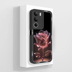 Cover per telefono a prova di urto con motivo di fiori adorabili - Protezione completa