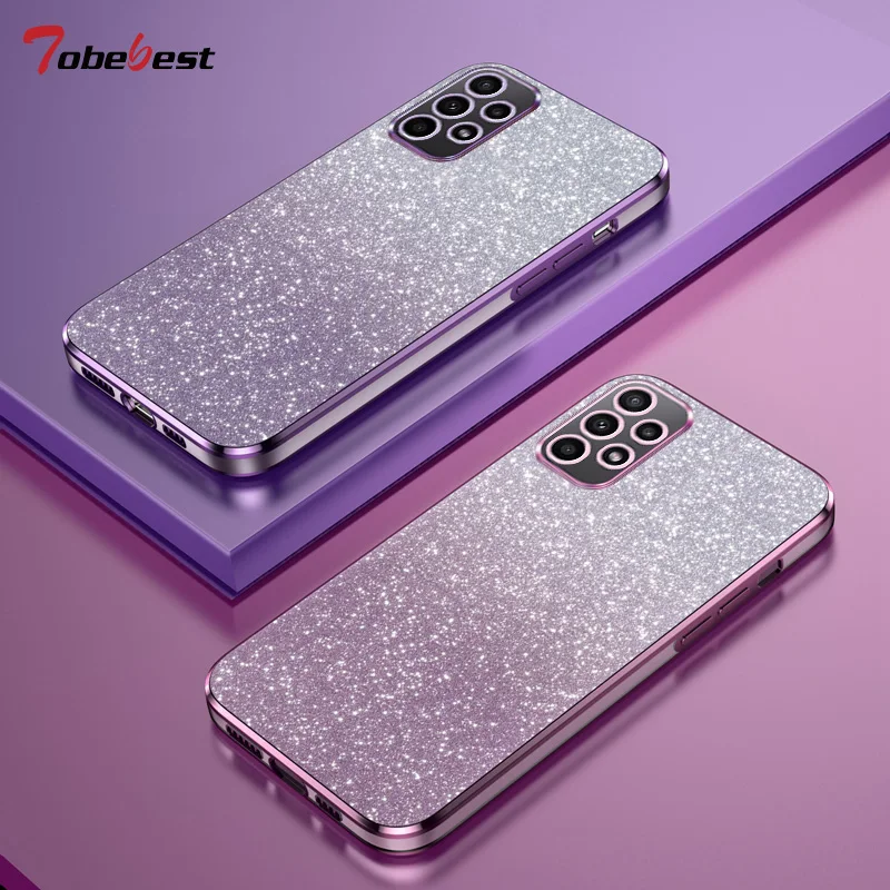 Shiny Glitter Plating Silicone Soft Back Cover Case