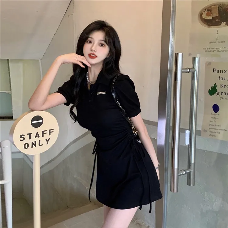 ☆韓国の人気☆【sinoon】☆Shirring Mini Dress☆ SINOON