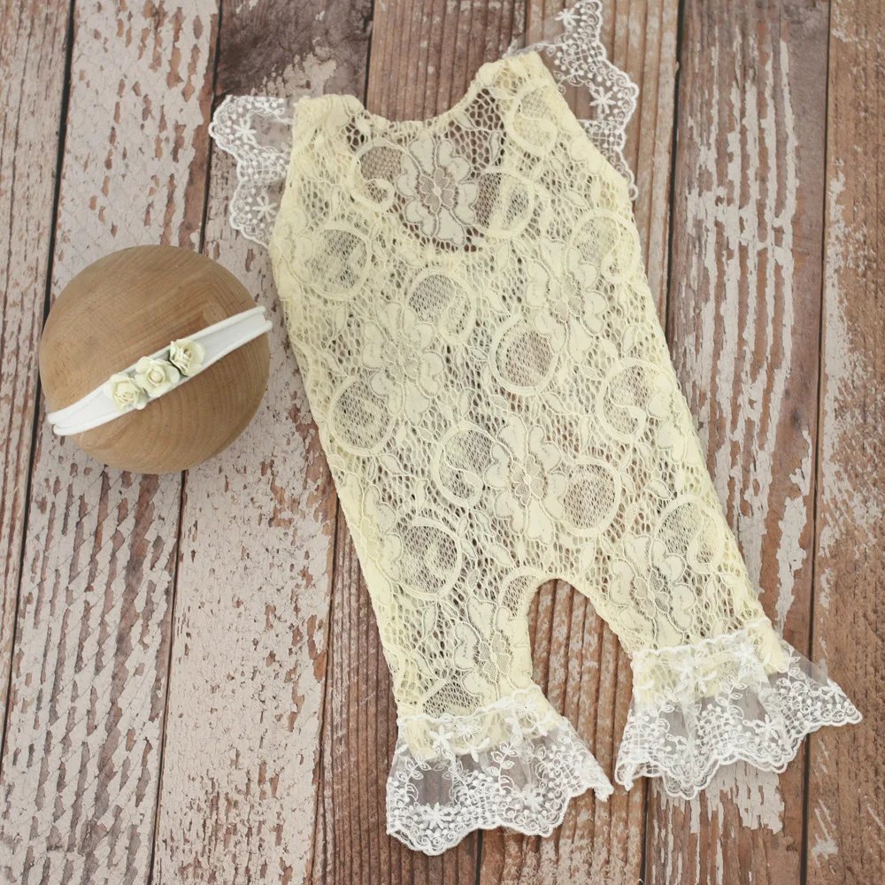Accessorio per fotografia neonato Articolo Set di abbigliamento Accessori per costumi di nascita per bambini femminili Articoli Pagliaccetto per neonati per le nuove persone che cadono - immagine 5