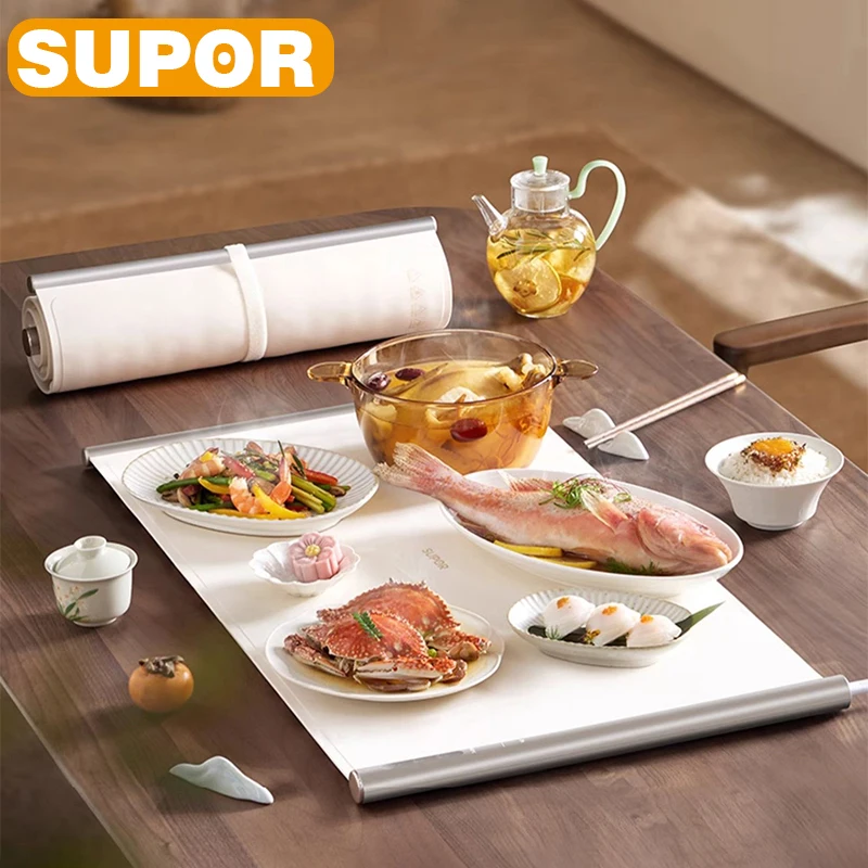 

Теплоизоляционная доска SUPOR для риса, горячая кудрявая нагревательная доска 8s, бытовая электрическая нагревательная доска, Настольная посуда, подогреватель, машина