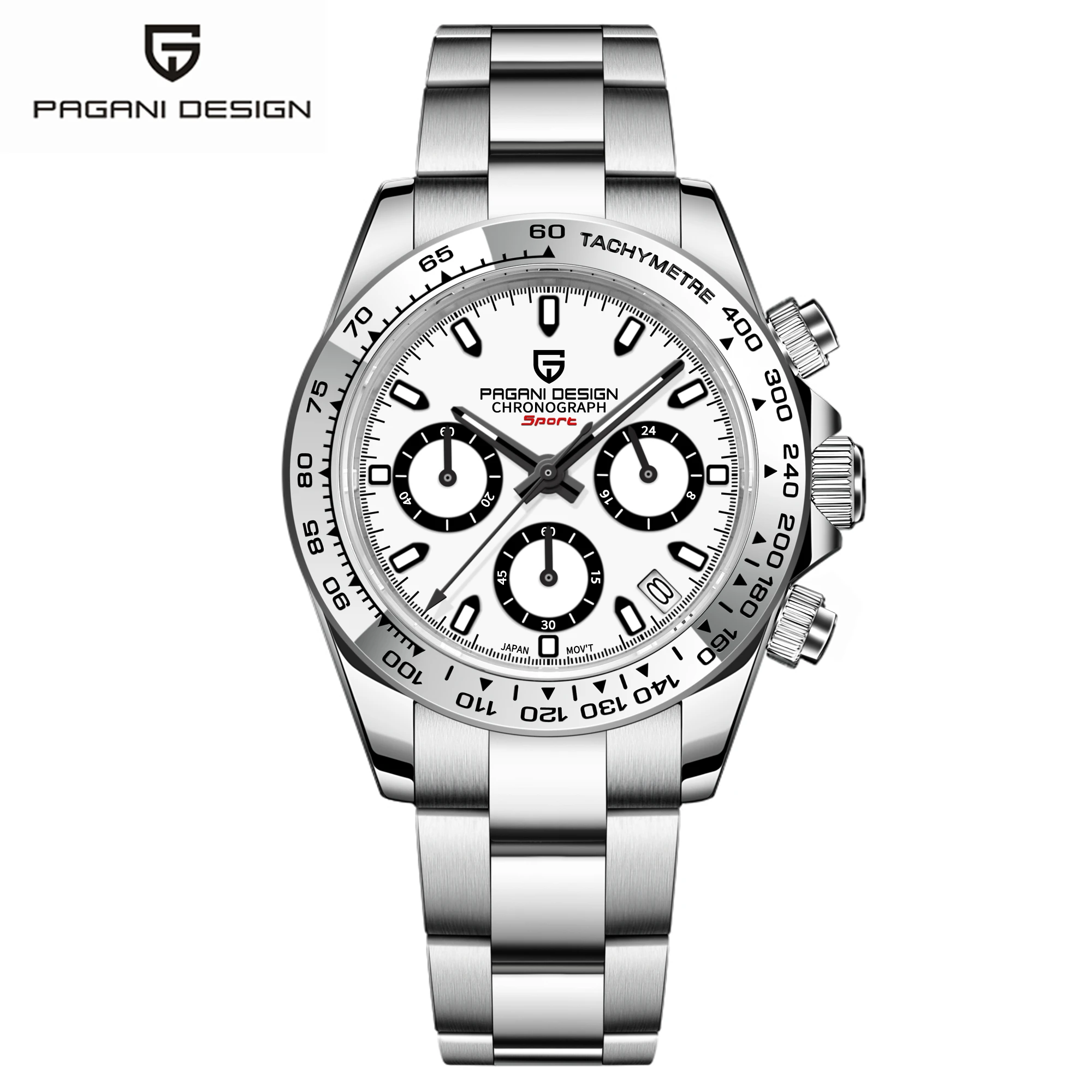 PAGANI Design 2022 New Men's Sports Quartz Watches Top Brand Sapphire Stainless Steel Waterproof Chronograph Relogio Masculino 1