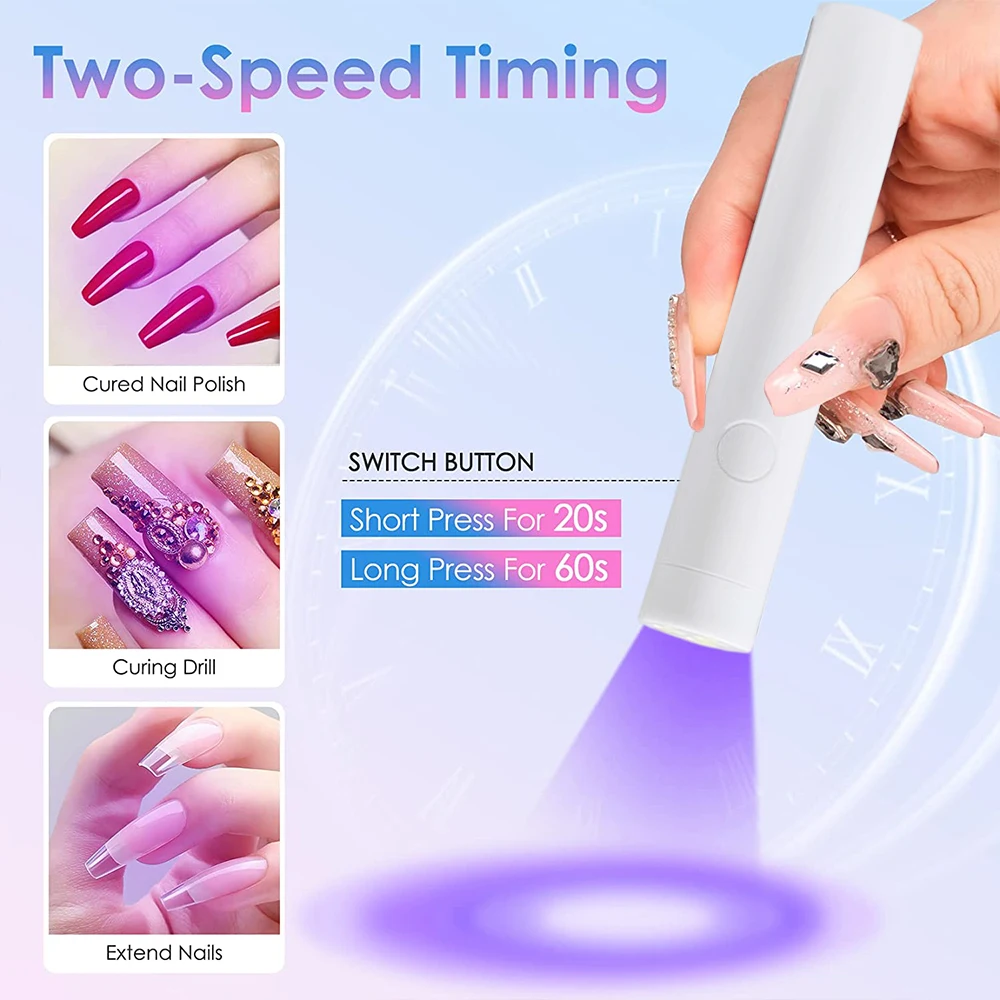 PortableNailDryerSalonQuickDryNailsDryerManicureUSBCharging