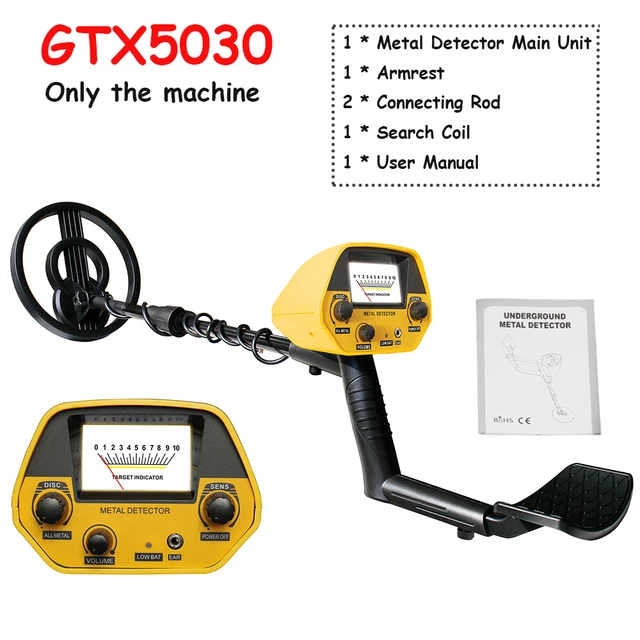 金属探知機 折りたたみ式金属探知機防水コイル、調節可能なシャフト